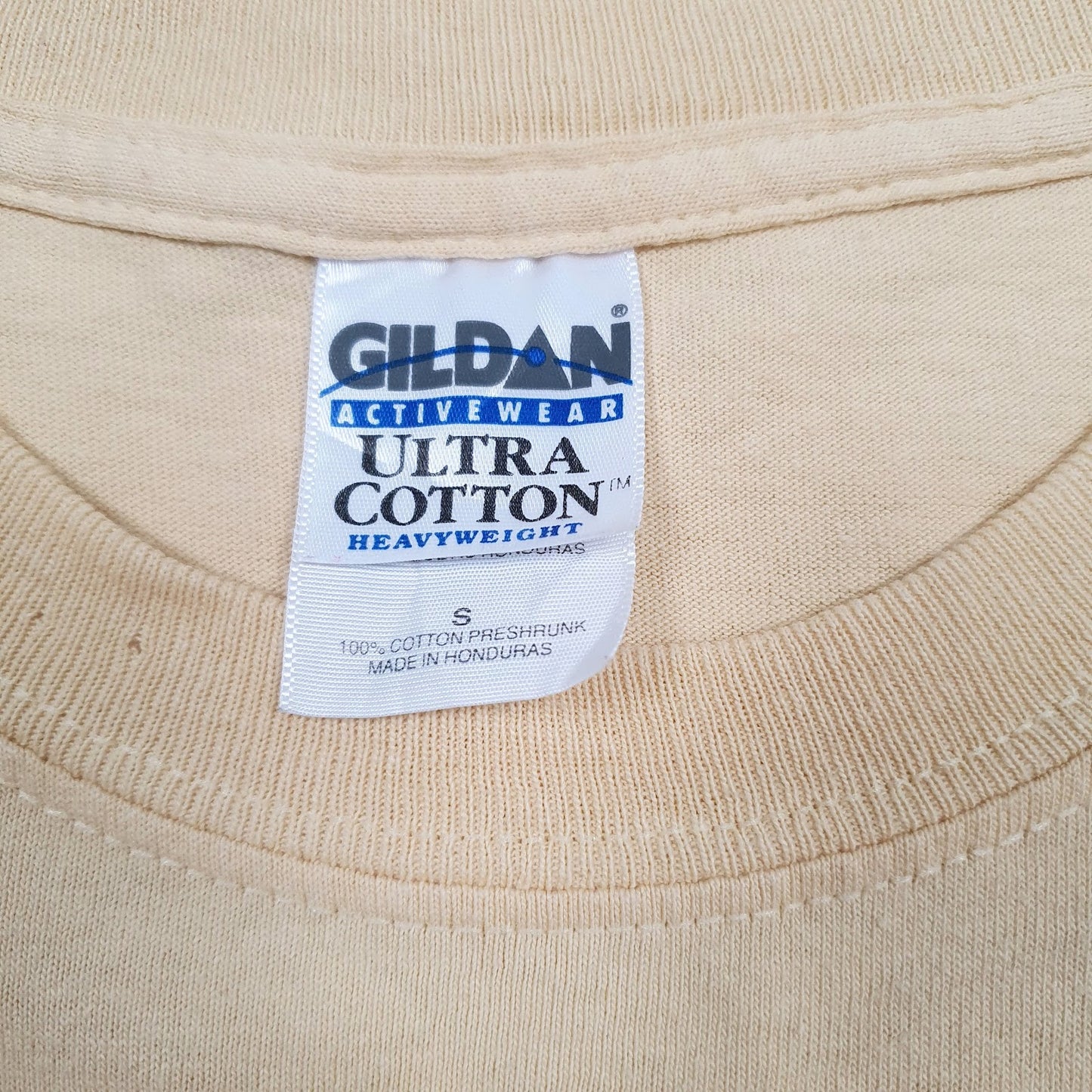 Mens Yellow Gildan   T Shirt