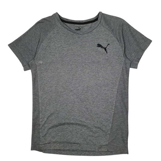 Mens Grey Puma  Short Sleeve T Shirt