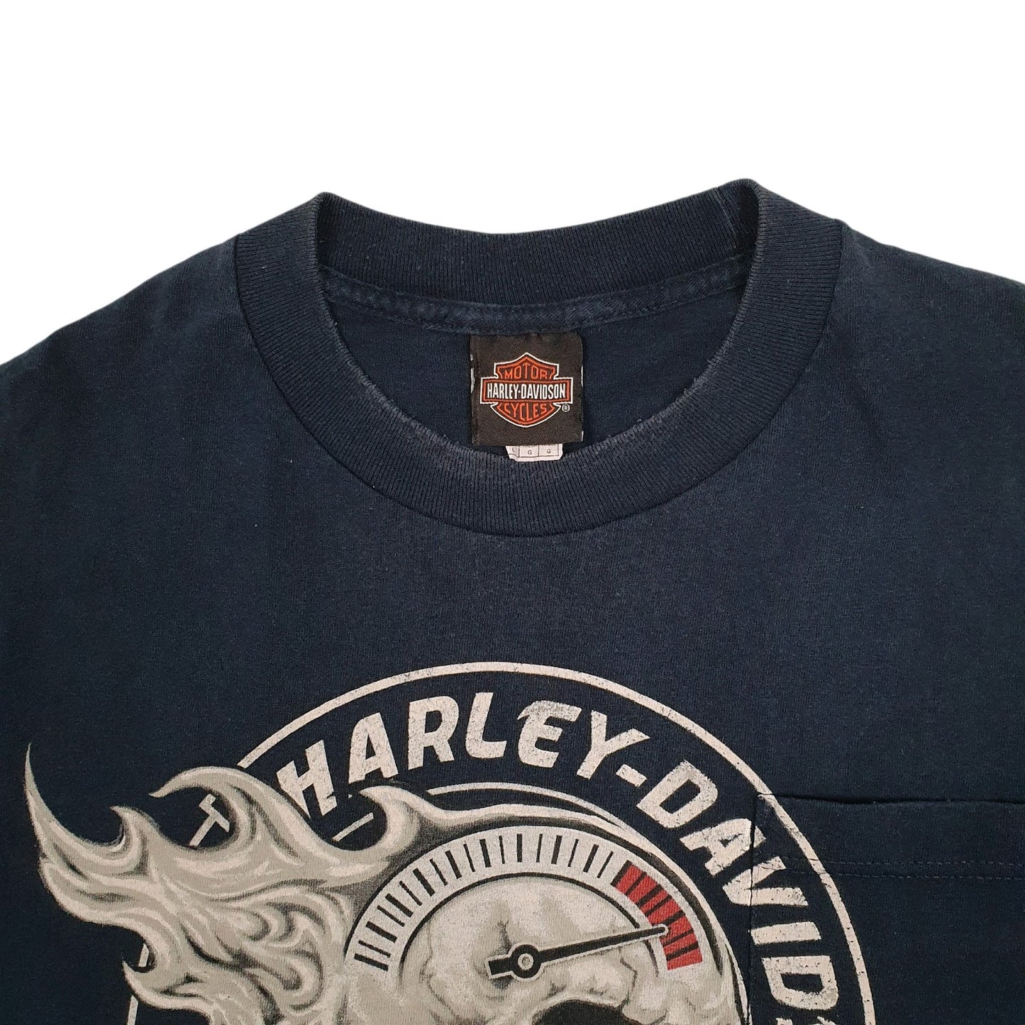 Mens Navy Harley Davidson Motorcycles  T Shirt