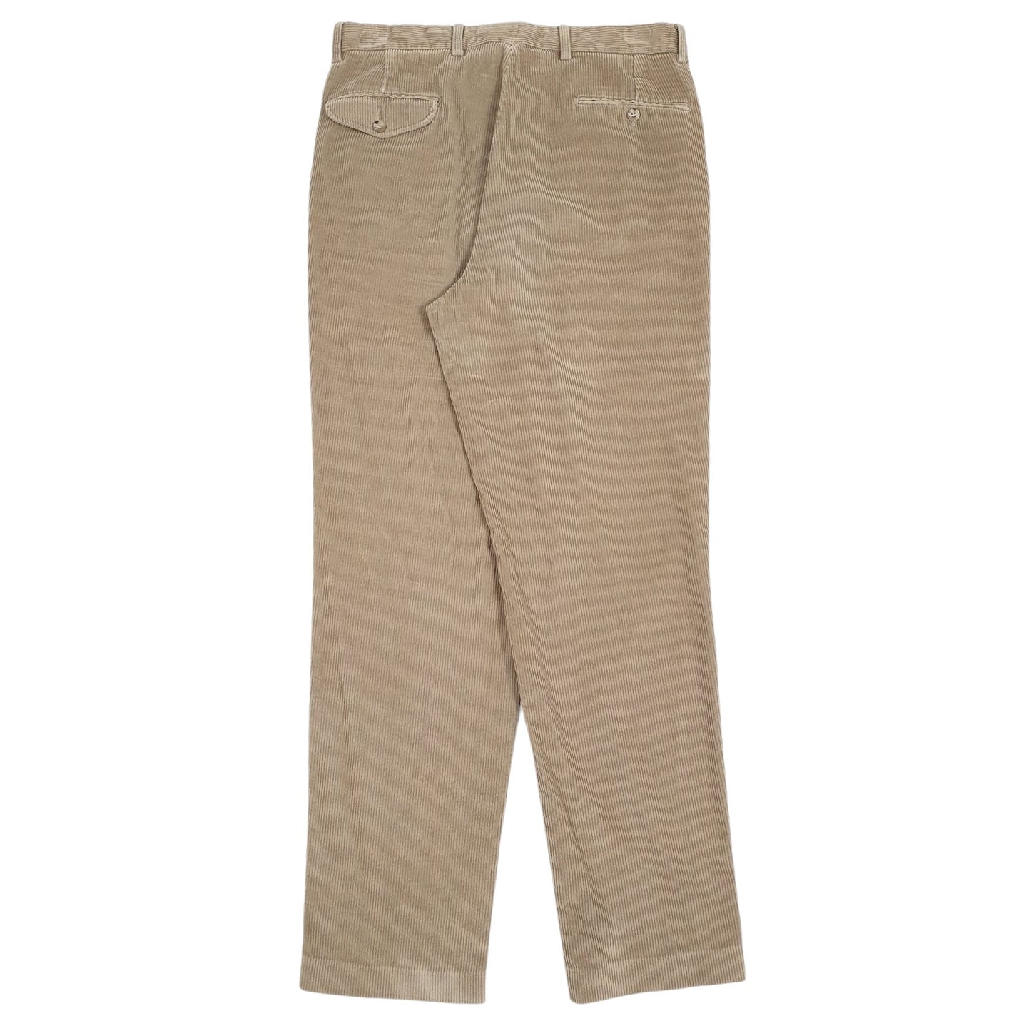 Mens Brown Eddie Bauer Pleated  Trousers