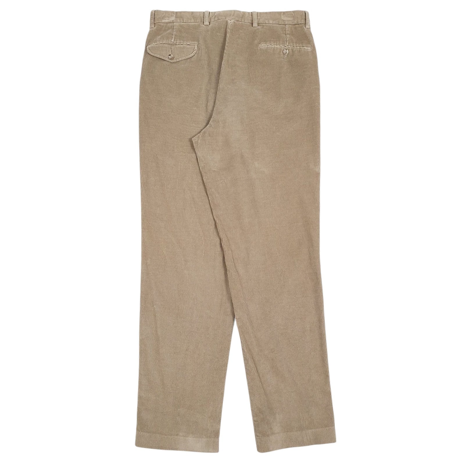 Mens Brown Eddie Bauer Pleated  Trousers