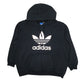 Mens Black Adidas  Hoodie Jumper