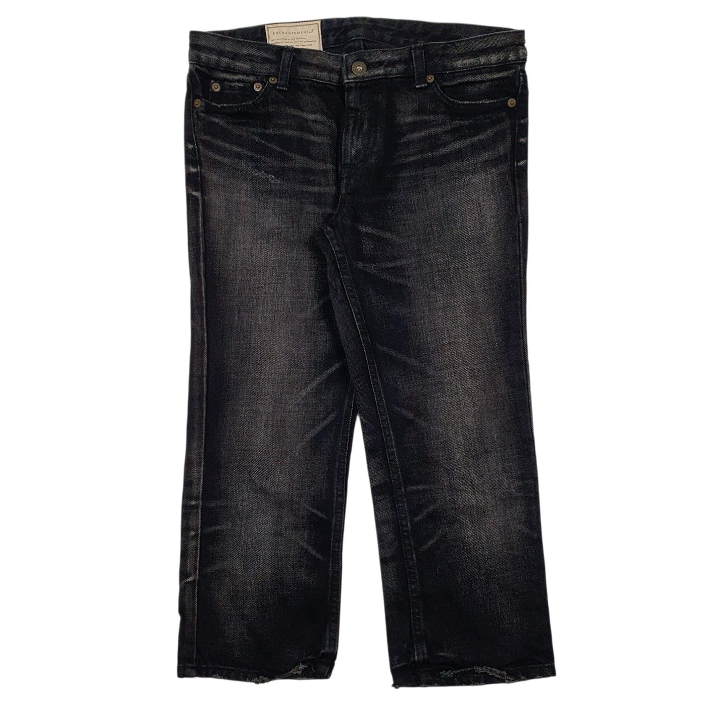 Womens Black Enchantment Capri Casual JeansW30 L20