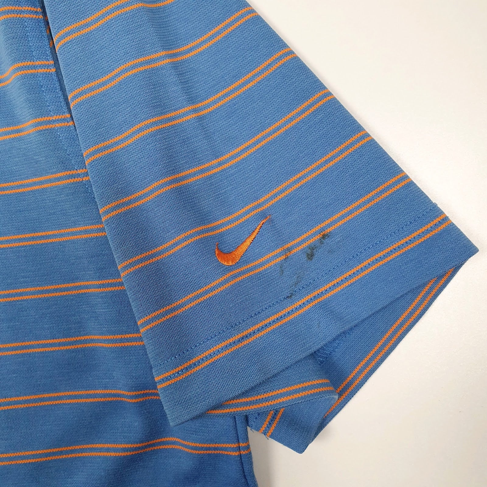 Mens Blue Nike Golf Hoodie Polo Shirt