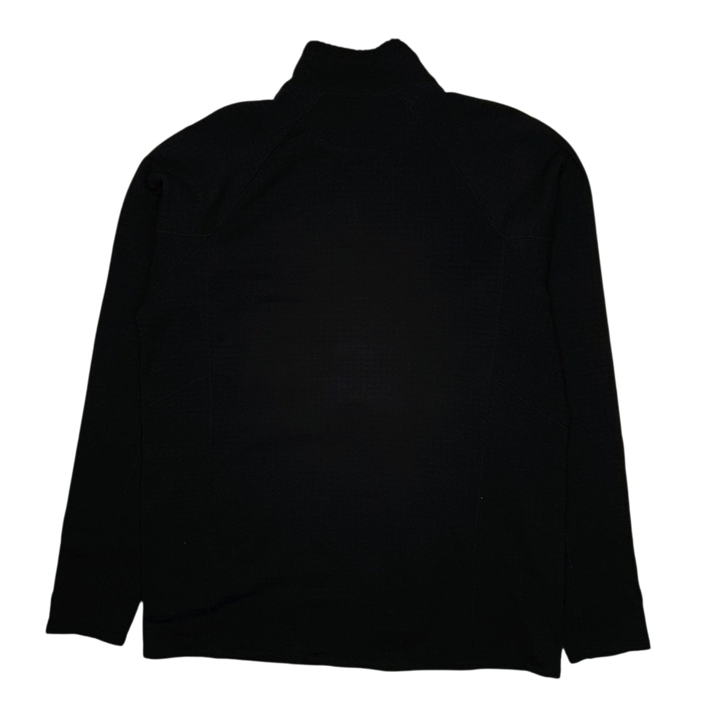 Mens Black Patagonia R1 Pullover Quarter Zip Jumper