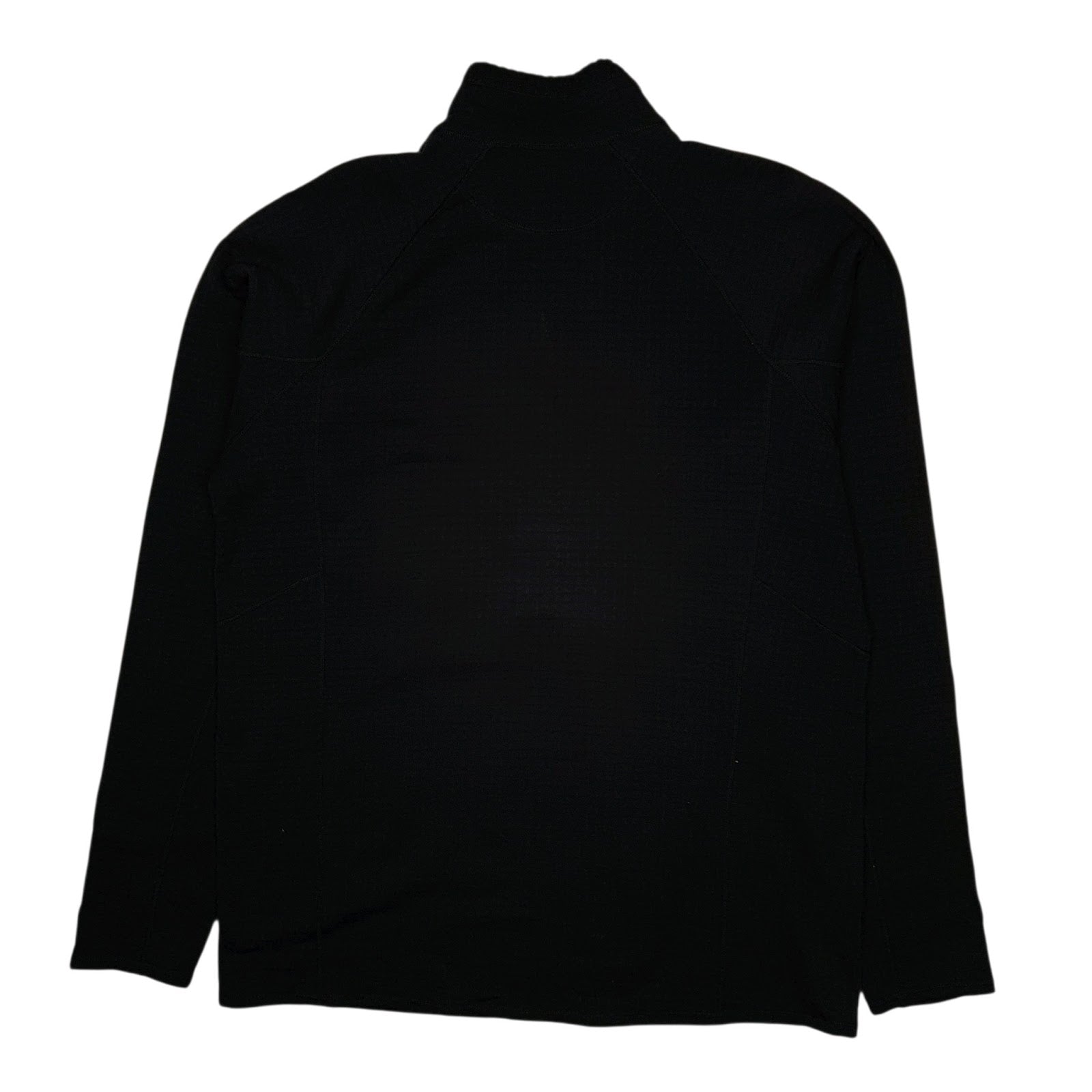 Mens Black Patagonia R1 Pullover Quarter Zip Jumper