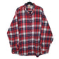 Mens Red L.L.Bean Flannel Made In USA Vintage 90s Long Sleeve Shirt