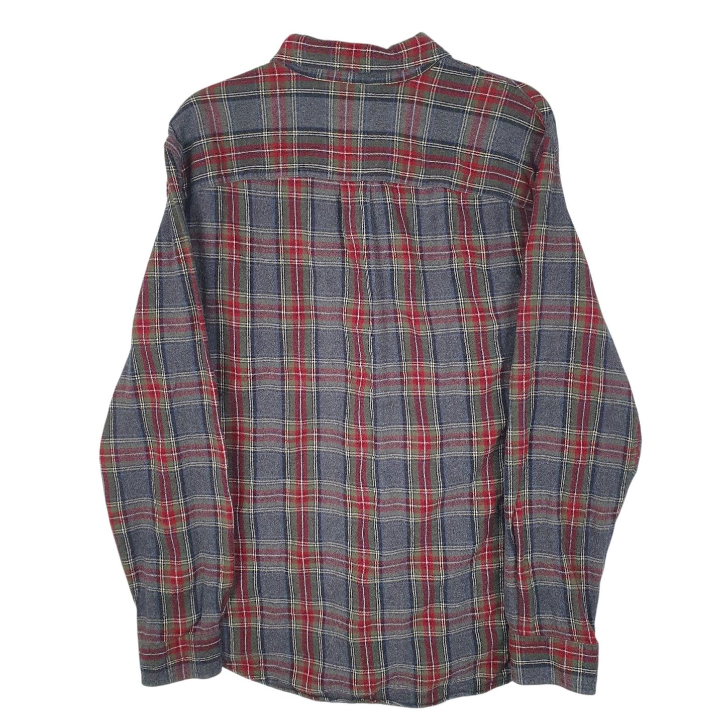 Mens Grey L.L.Bean Flannel  Shirt