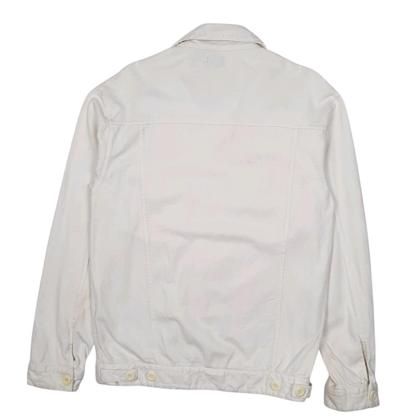 Mens White Dickies Trucker Windbreaker  Coat