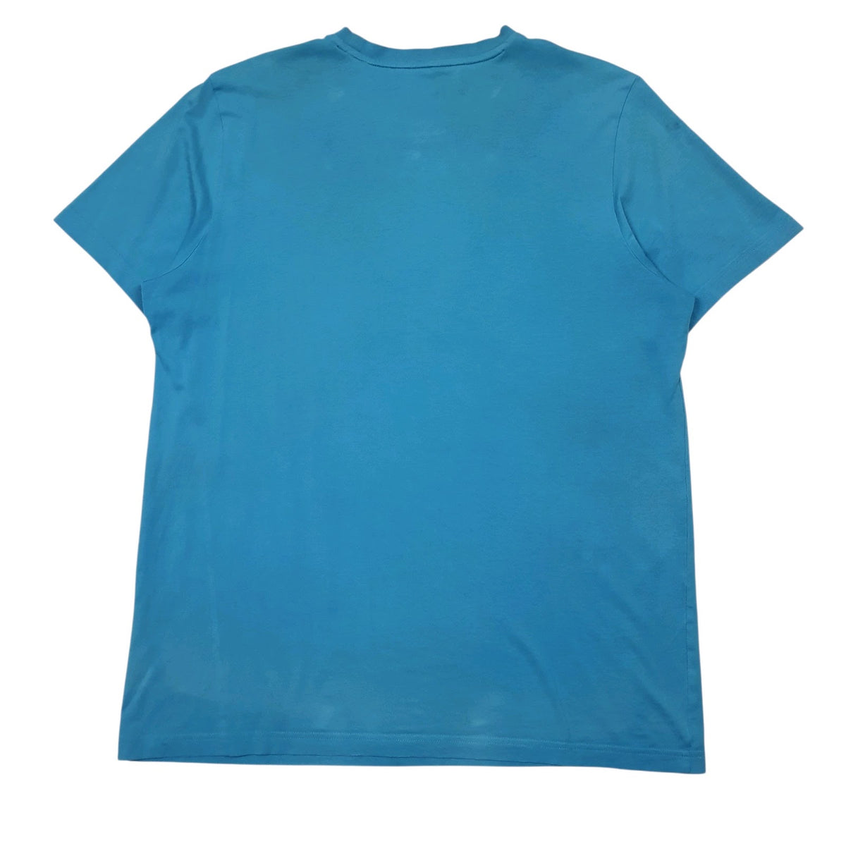 Mens Blue Adidas Spellout  T Shirt