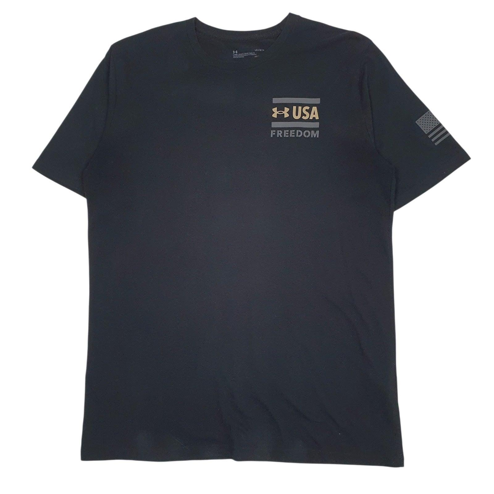 Mens Black Under Armour Heat Gear Short Sleeve T Shirt