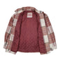 Mens Pink Levis Quilt Lined Heavy Plaid  Coat