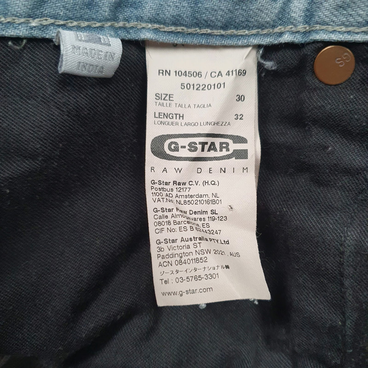 Womens Blue G-Star   Jeans