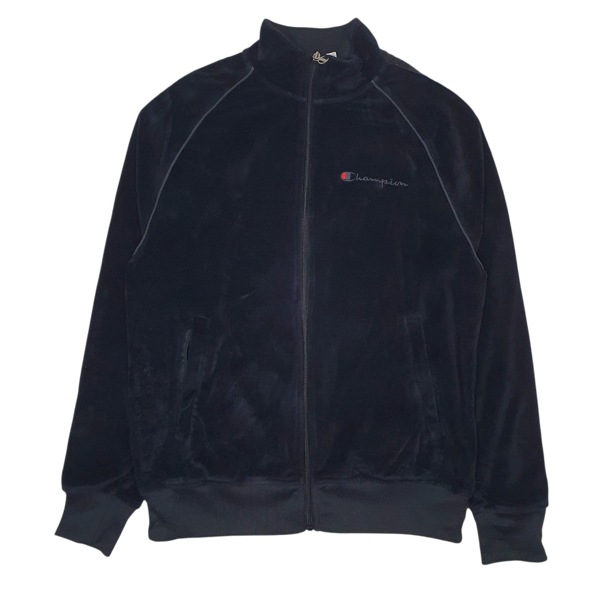Mens Black Champion  Full Zip Jumper