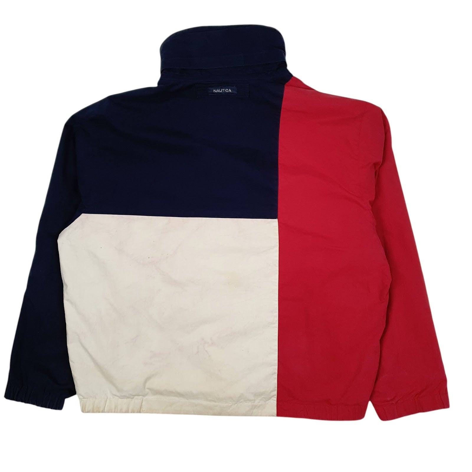 Mens Navy Nautica Reversible Fleece Lined  Coat