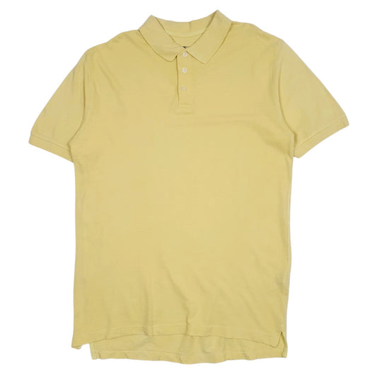 Mens Yellow Sun River  Short Sleeve Polo Shirt
