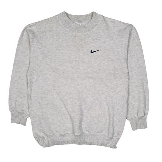 Mens Grey Nike Vintage 90s Crewneck Jumper