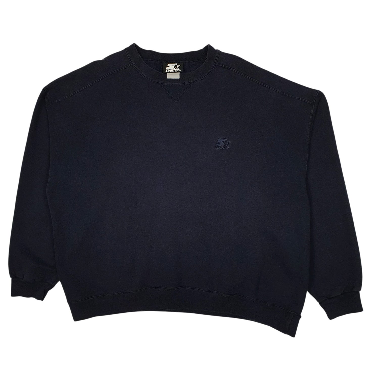 Mens Navy Starter  Crewneck Jumper