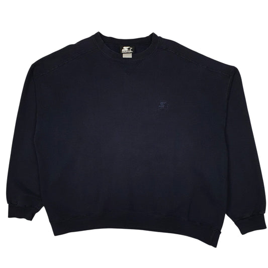 Mens Navy Starter  Crewneck Jumper