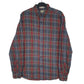 Mens Grey L.L.Bean Flannel Long Sleeve Shirt