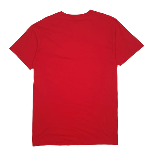 Mens Red Fruit Of The Loom Cancer  T Shirt