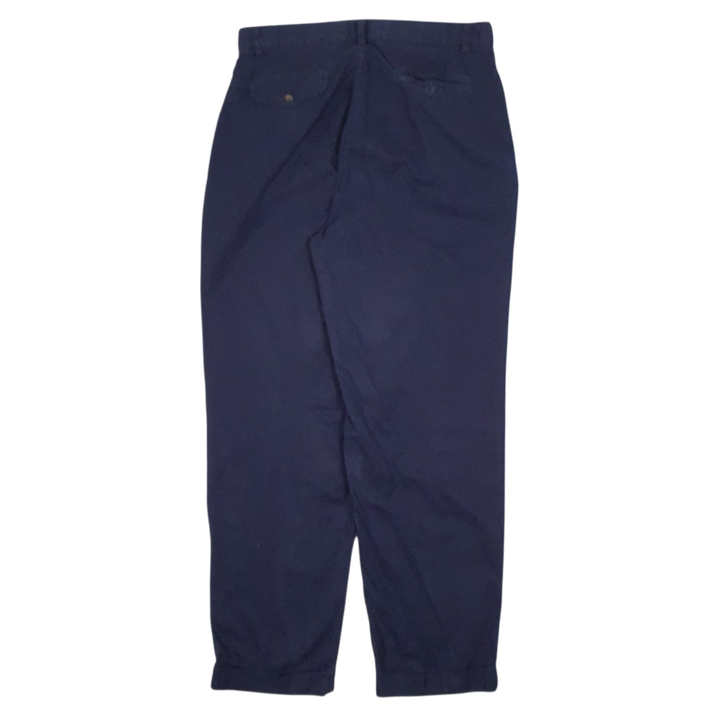 Mens Navy Polo Ralph Lauren Pleated  Trousers