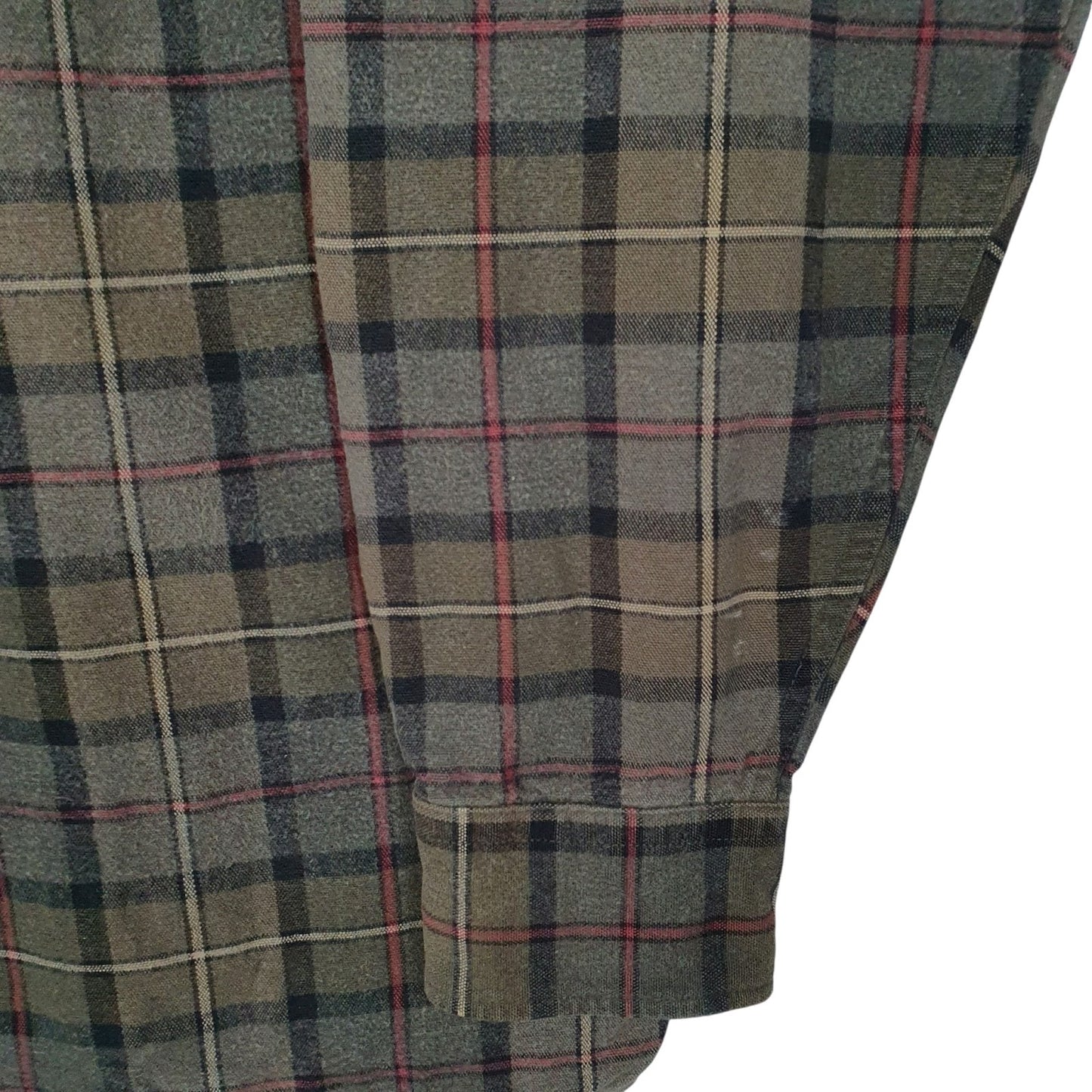 Mens Green L.L.Bean Flannel  Shirt