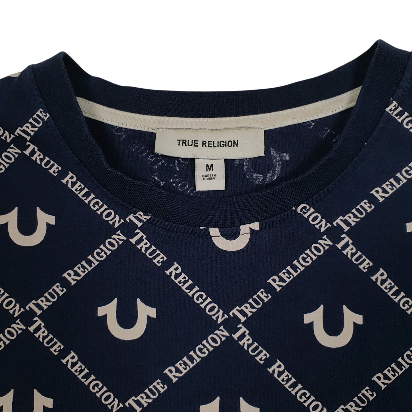 Mens Navy True Religion   T Shirt