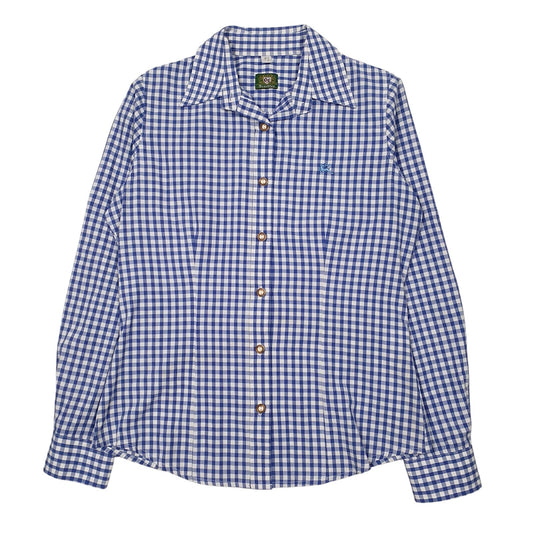 Womens Blue OS Trachten  Long Sleeve Shirt
