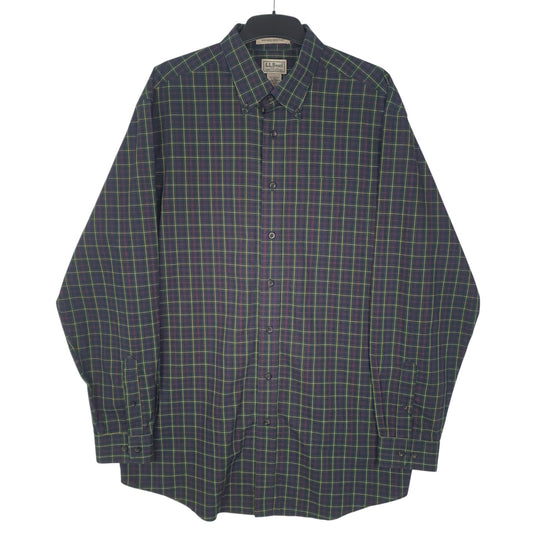 Mens Navy L.L.Bean  Long Sleeve Shirt