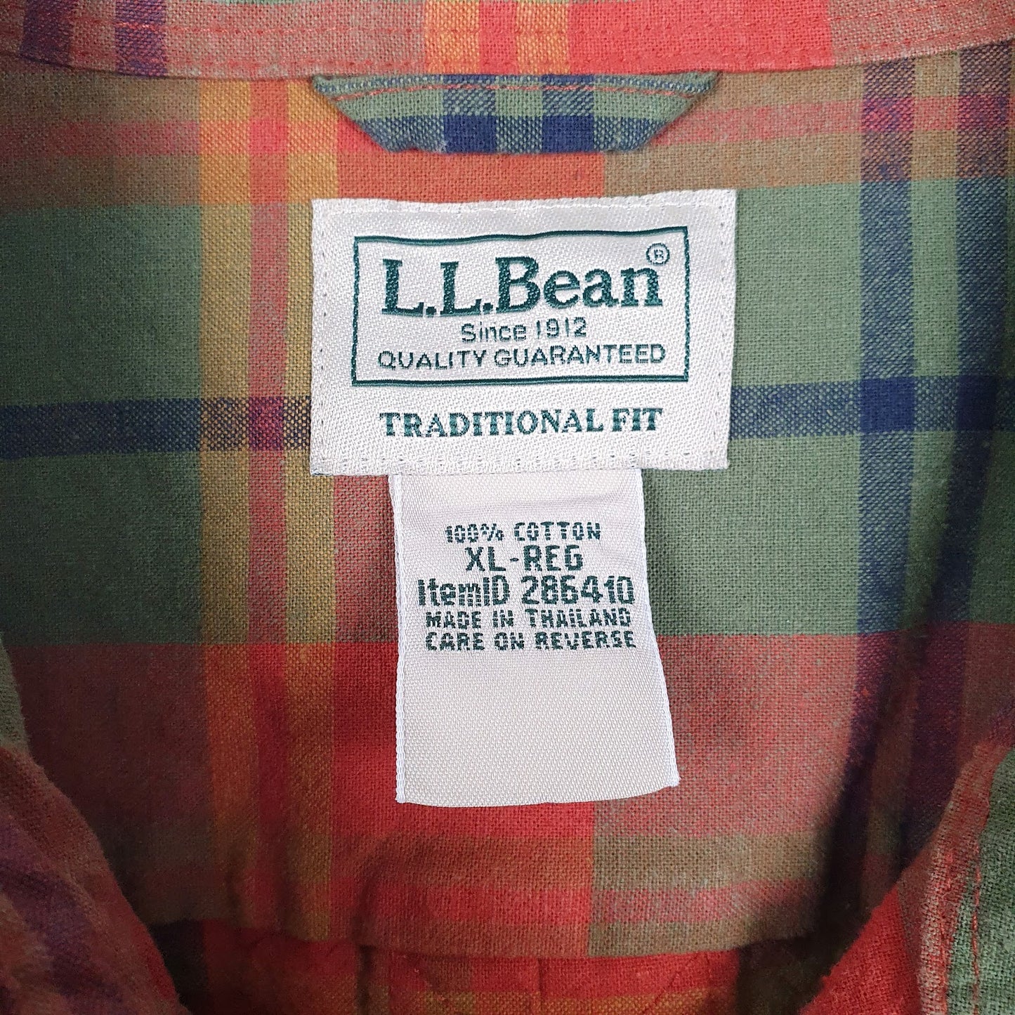 Mens Green L.L.Bean   Shirt