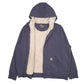 Womens Blue Carhartt Sherpa Lined Full Zip Jumper