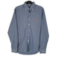 Mens Blue Fred Perry  Long Sleeve Shirt