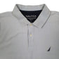 Mens Blue Nautica  Hoodie Polo Shirt