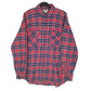 Mens Red Big John Vintage Flannel Long Sleeve Shirt