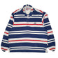 Mens Navy Deal Rugby Long Sleeve Polo Shirt