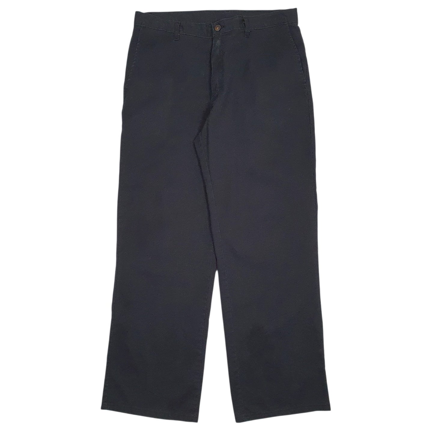 Mens Black Dickies Workwear Chino Trousers