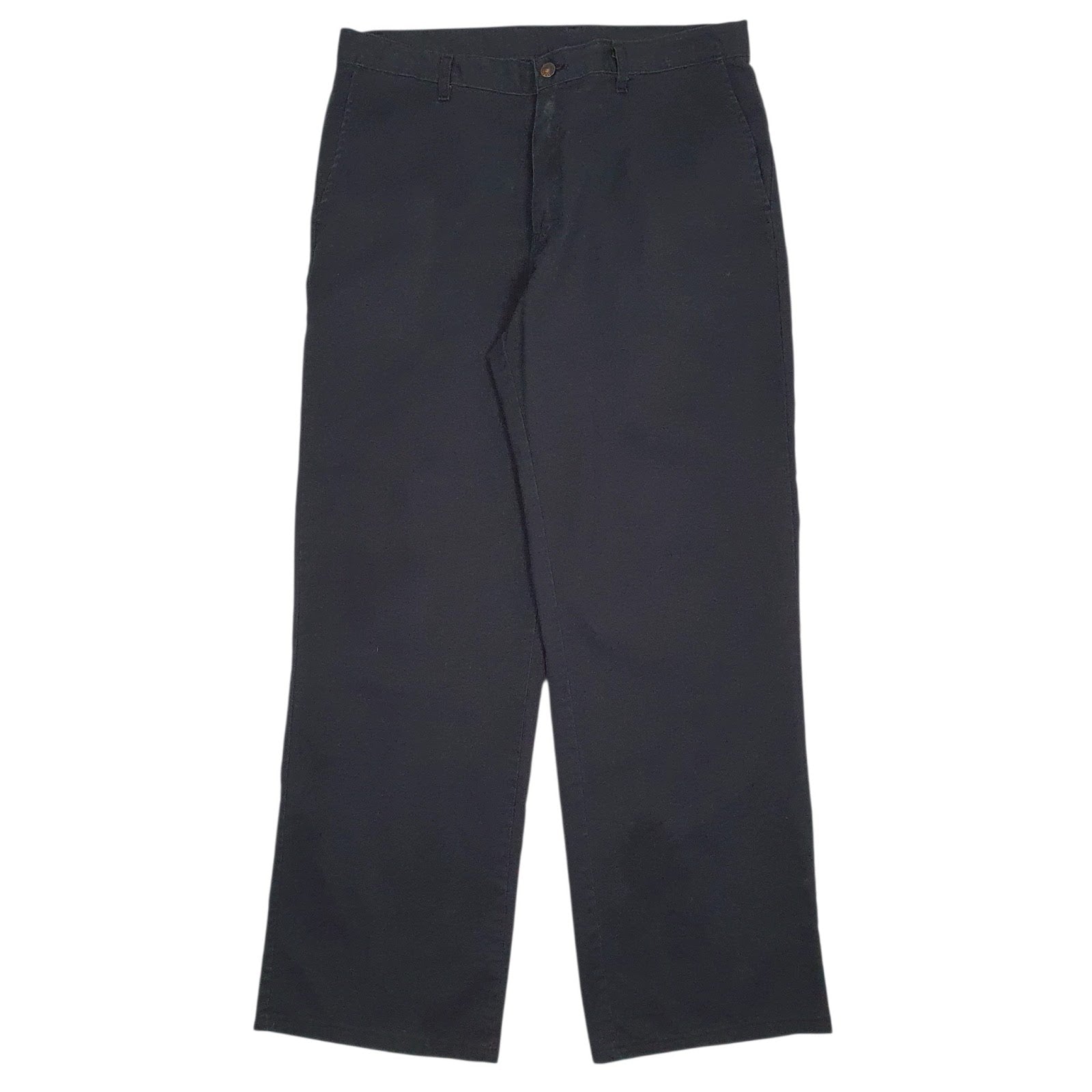 Mens Black Dickies Workwear Chino Trousers