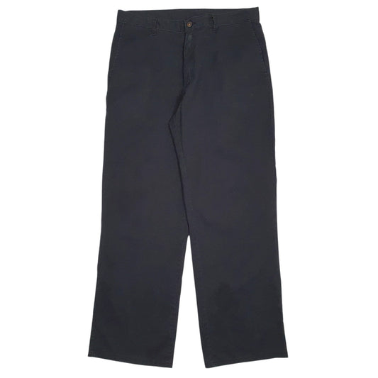 Mens Black Dickies Workwear Chino Trousers