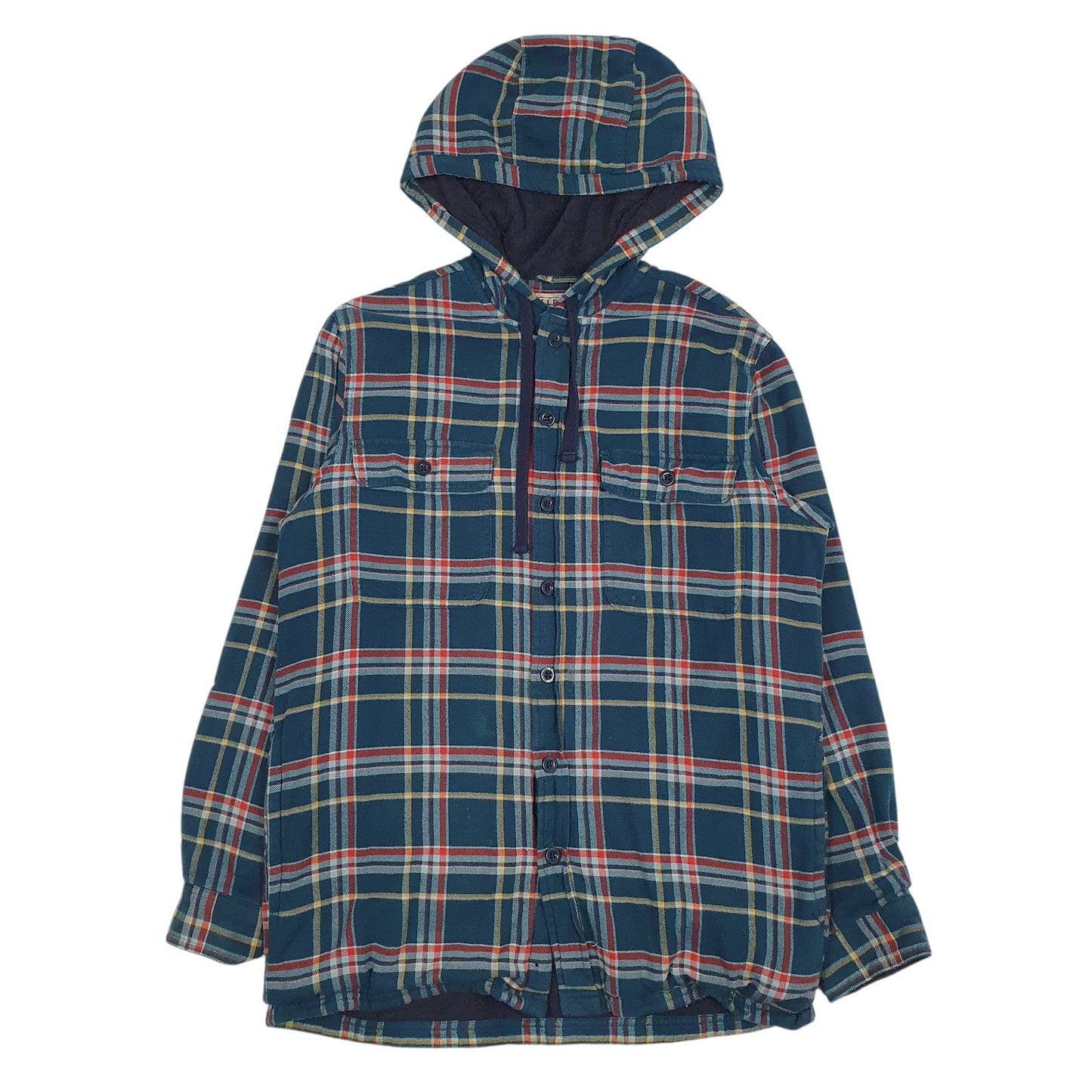 Mens Blue L.L.Bean Flannel  Coat