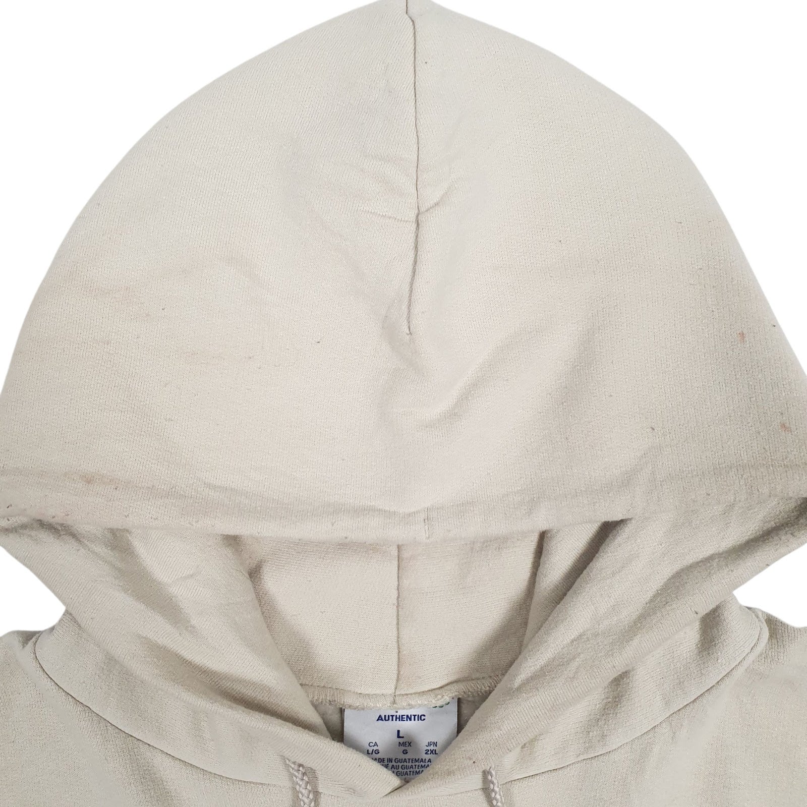Mens Beige Champion  Hoodie Jumper