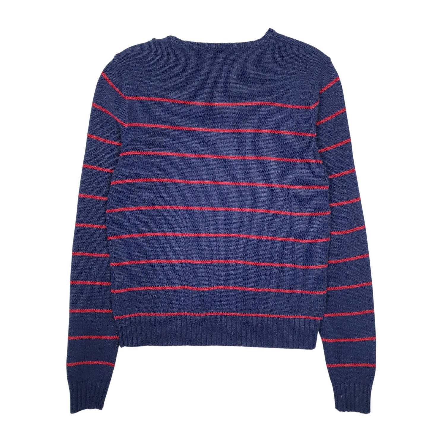 Womens Navy Ralph Lauren Sport Knit Crewneck Jumper