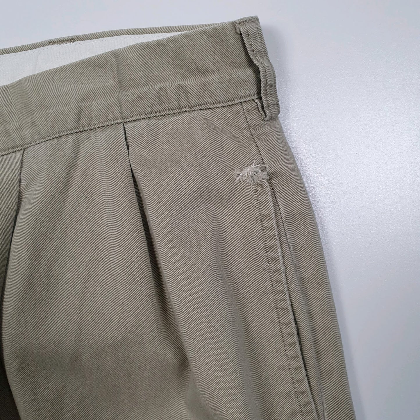 Mens Beige Polo Ralph Lauren Hammond Pant Double Pleated  Trousers