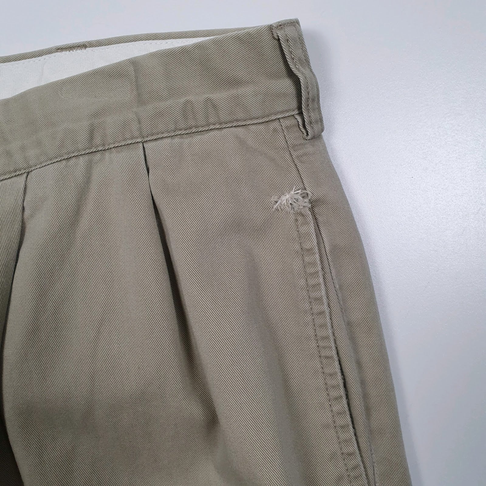 Mens Beige Polo Ralph Lauren Hammond Pant Double Pleated  Trousers
