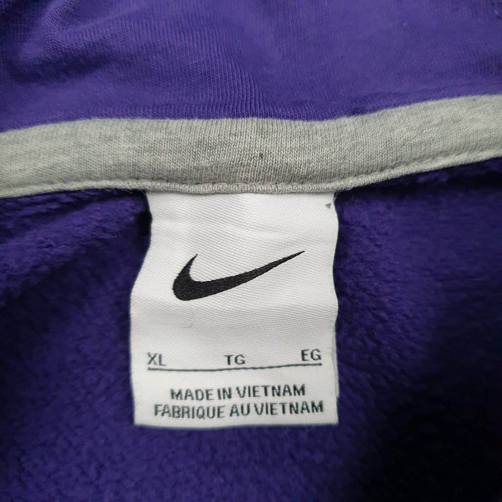 Mens Purple Nike LSU Volleyball Hoodie Jumper