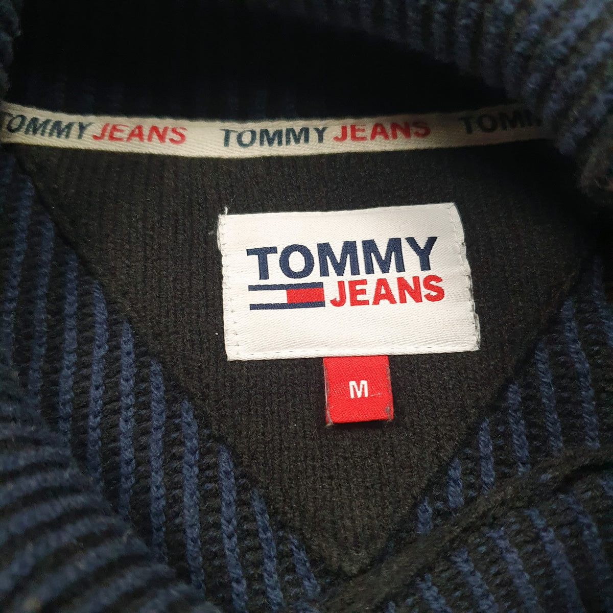 Mens Black Tommy Hilfiger  Crewneck Jumper
