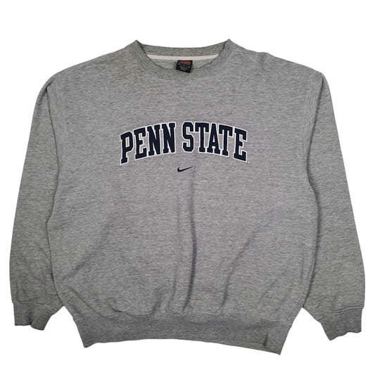 Mens Grey Nike Penn State Vintage 90s Crewneck Jumper