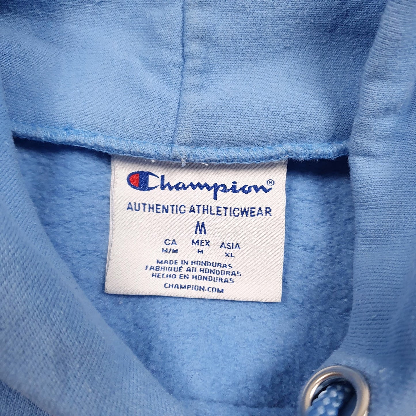 Mens Blue Champion Columbia Hoodie Jumper