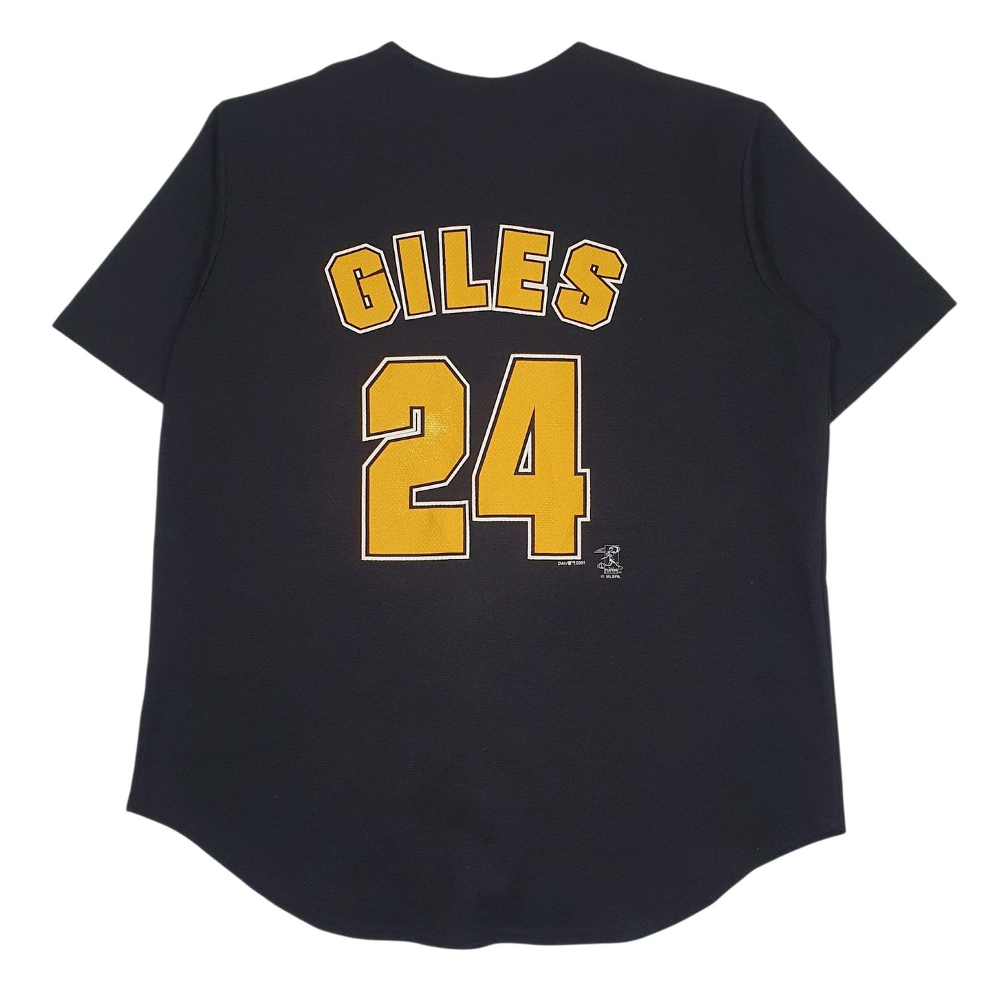 Mens Black True Fan Vintage 00s Jersey MLB Pittsburgh Pirates  T Shirt