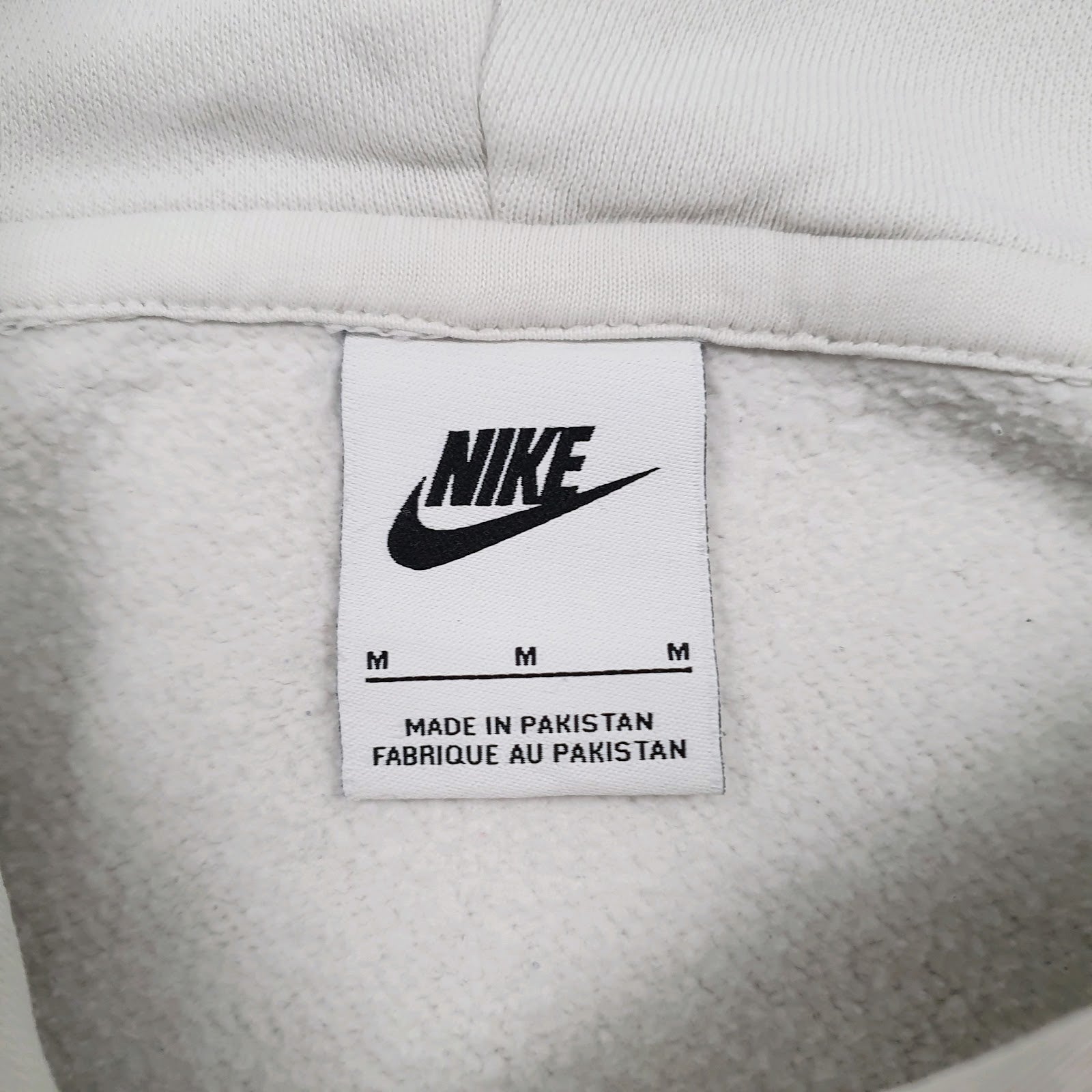 Mens White Nike Baggy Hoodie Jumper